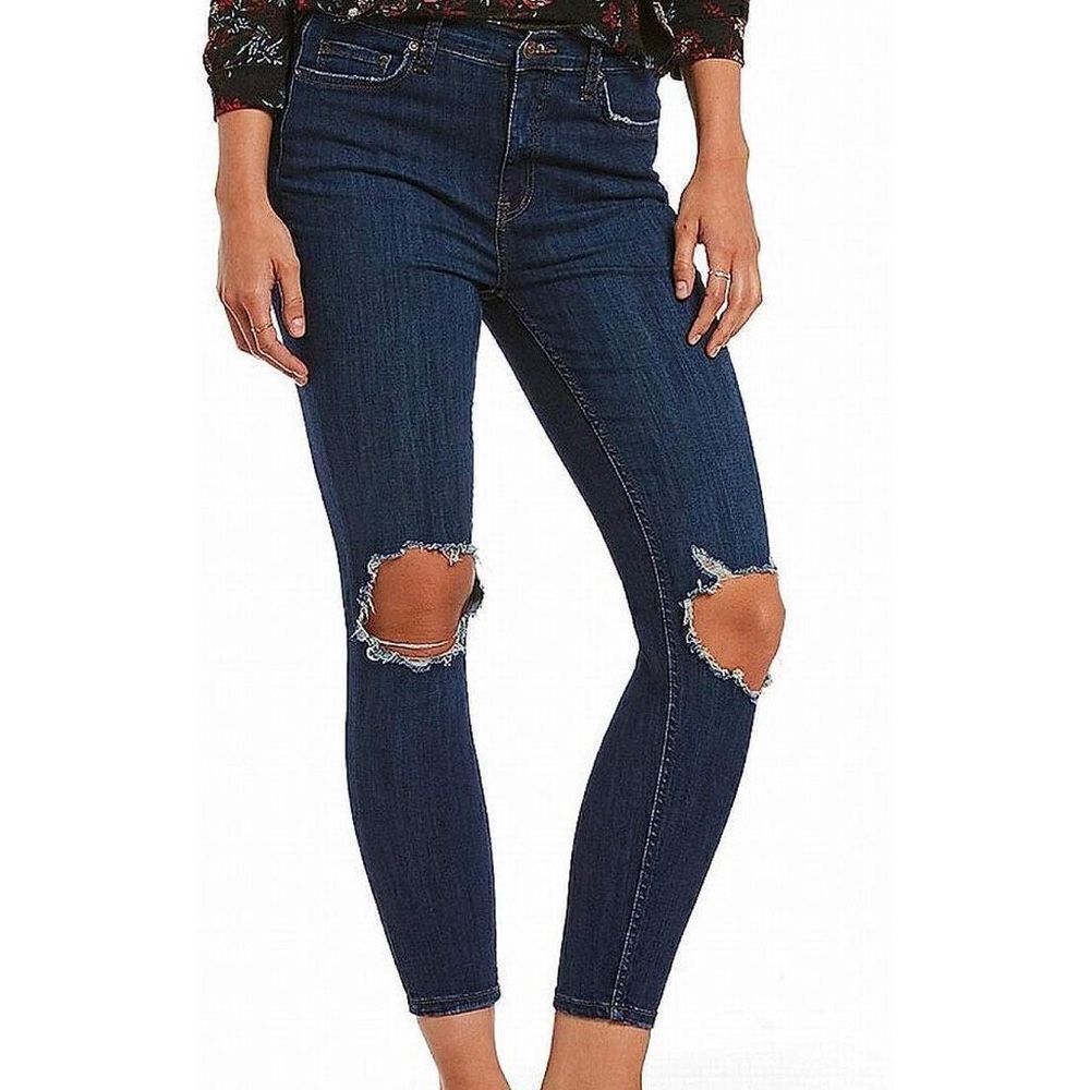Free People Distressed Hi-Rise Skinny - Women’s 25